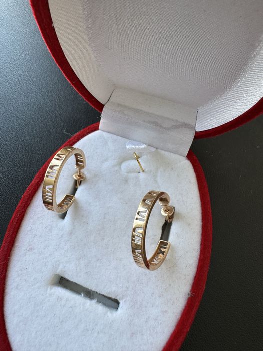 Серьги конго золото 585