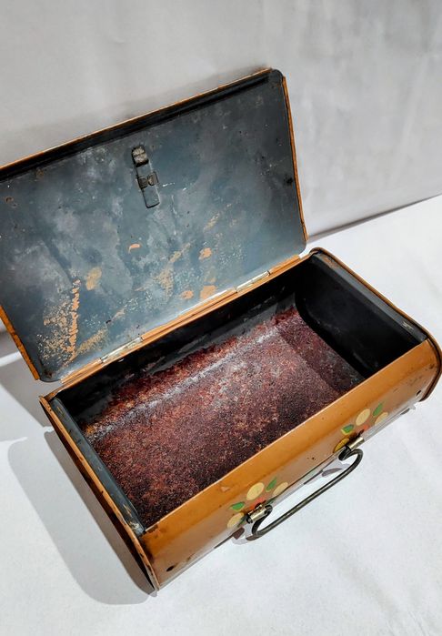 Cutie tabla ghiozdănel pentru pachețel grădiniță comunism anii 80