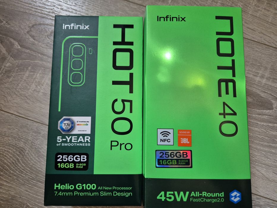 Telefon Infinix  hot 50 pro 256 GB si Note 40 256 GB