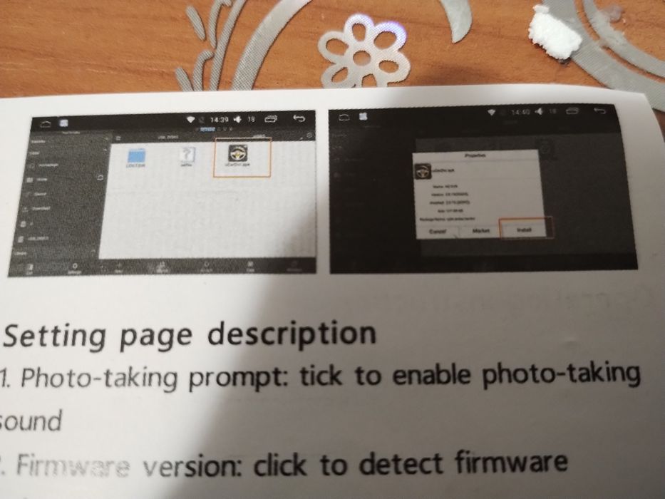 Vând camera bord cu Android Auto