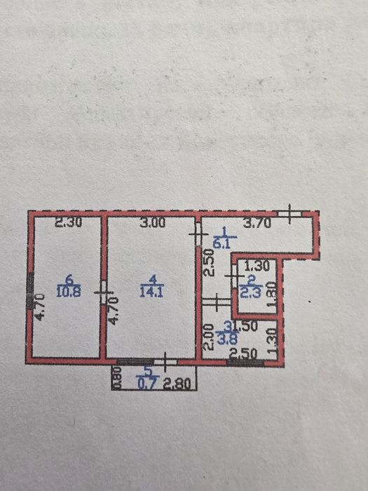 Продаж квартиру 2х комнатную