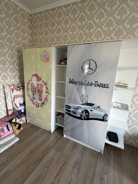 3 детский кроват 2 шкаф
