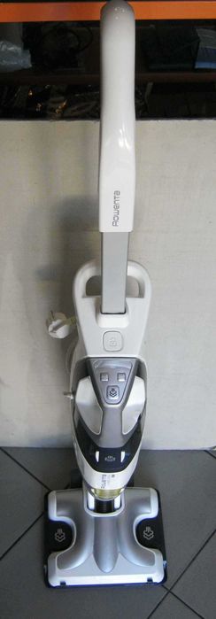 Aspirator vertical cu abur ROWENTA Clean&Steam Revolution, 1500W, alb-albastru