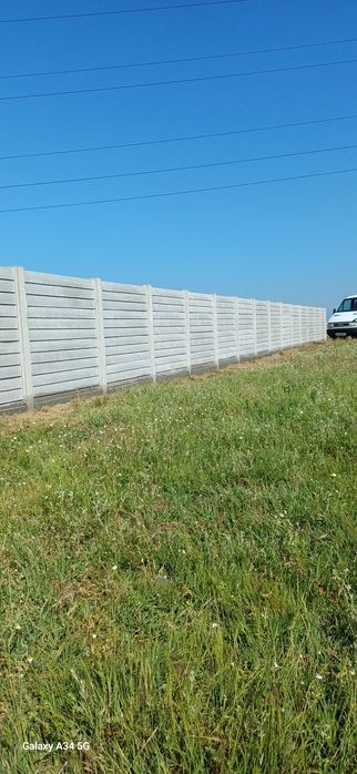 Gard de beton 250 lei lacra plasa de 4 și fier de 6 calitate foarte bu