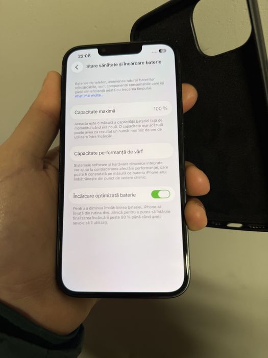 Vand iPhone 13 black 100% bateria