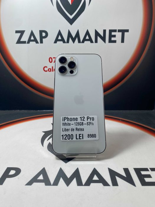 Zap Amanet Vitan - iPhone 12 Pro - White - 128Gb - 83%