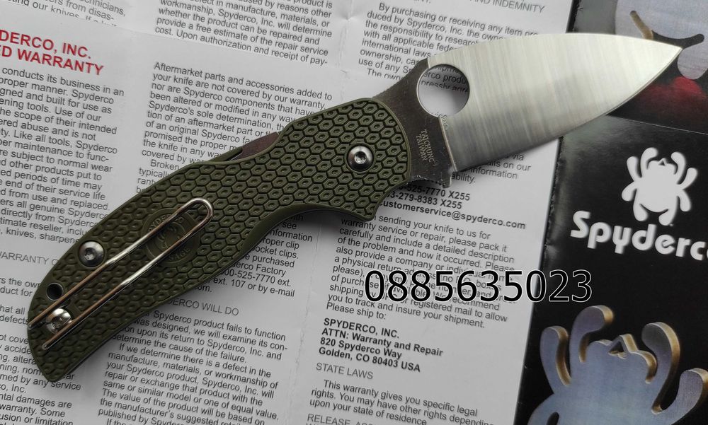 Сгъваем нож Spyderco C123 Sage 5