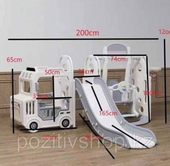 Даставка безплатная. Детиская игровая плашадка горка и качели 5в1