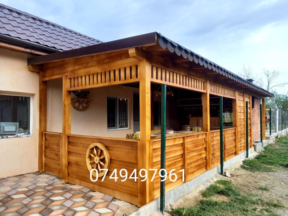 Foisoare terase din lemn pentru curte și gradina