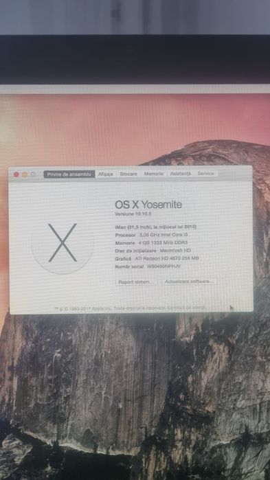 Vand IMac 21.5inch mid 2010
