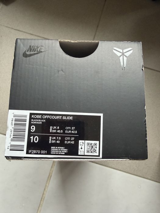 Papuci Nike Kobe Offcourt Slide, Unisex, Noi, Originali