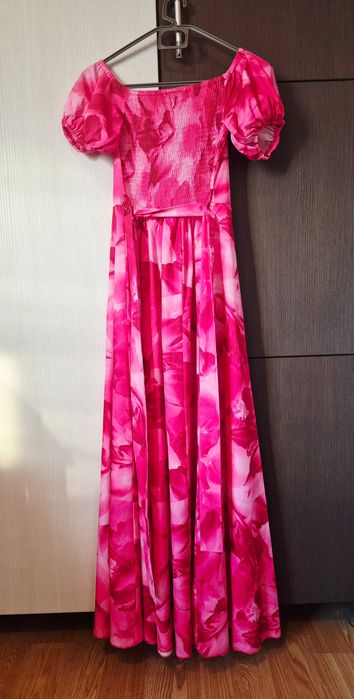 Rochie lungă imprimeu floral