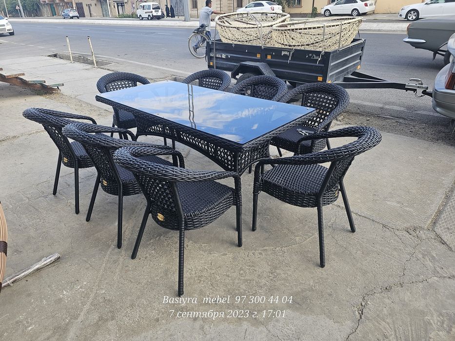 Плетение садовие мебели из ротанга