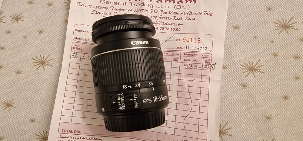 Объектив для фотоаппарата СANON EOS 600D