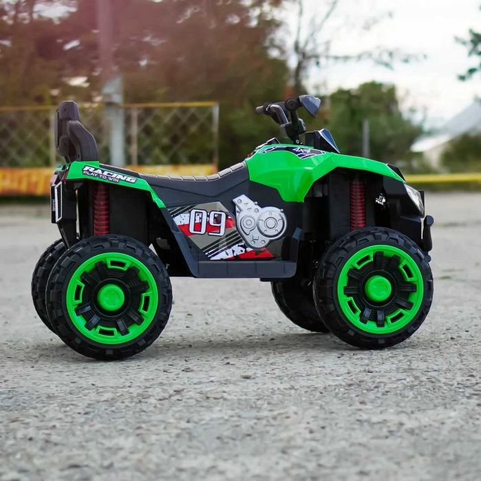 ATV electric pt. 2 copii 4x4 Kinderauto SuperOffroad V2 4x45W Green