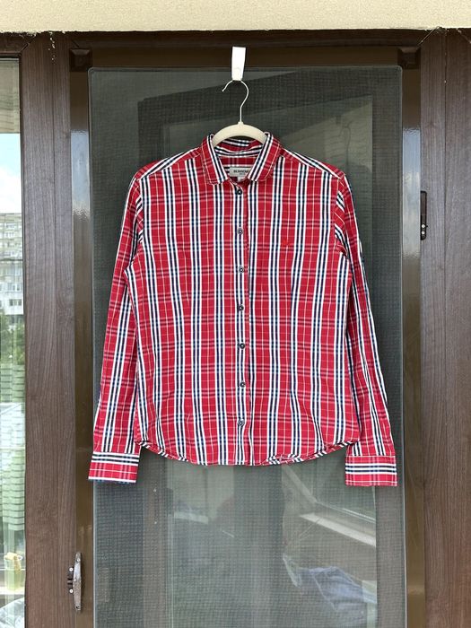 Оригинална мъжка риза Burberry - размер L (41/42см), Отлично състояние