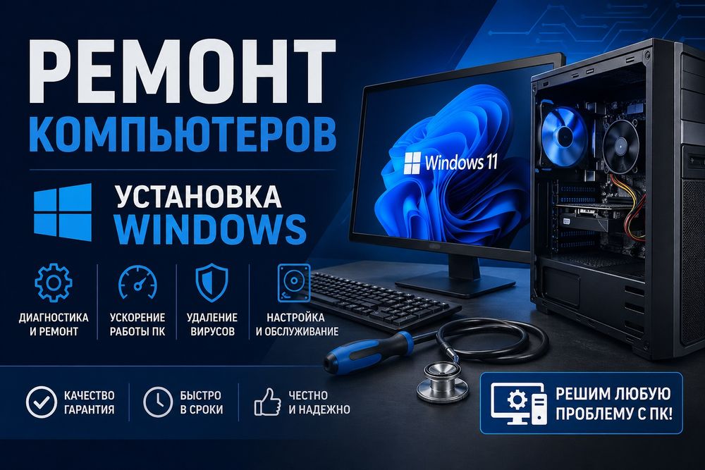 Ремонт ПК и ноутбуков | Установка Windows и программ