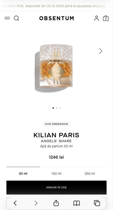 Angels Share Kilian Paris