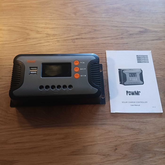 НОВ! PWM соларен контролер 30A за 12V и 24V системи с LCD дисплей, USB