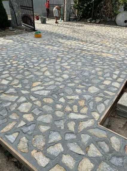 Amenajări cu piatră naturală de munte - Montaj inclus