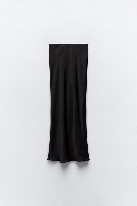 сатиновая юбка ZARA