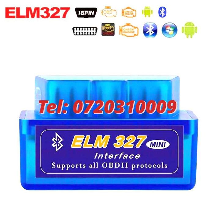 Diagnoza Universala Obd2 Elm327 Adaptor Bluetooth Pentru Masina