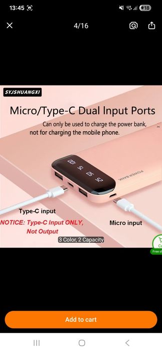 Powerbank 20000mAh