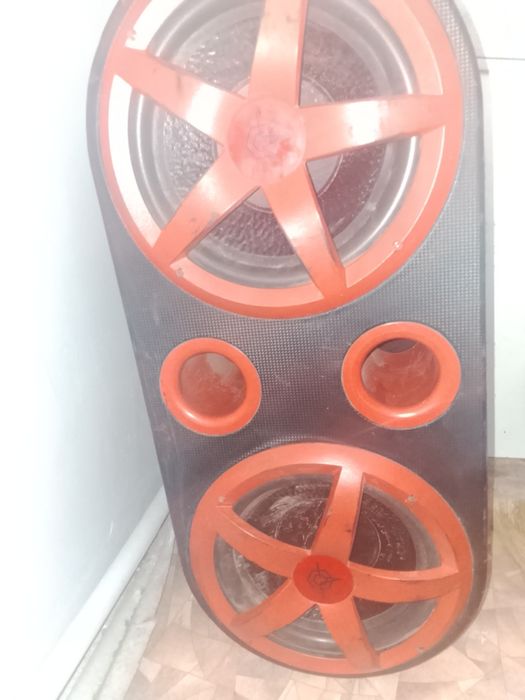 Сабвуфер ураган с усилителем двойной