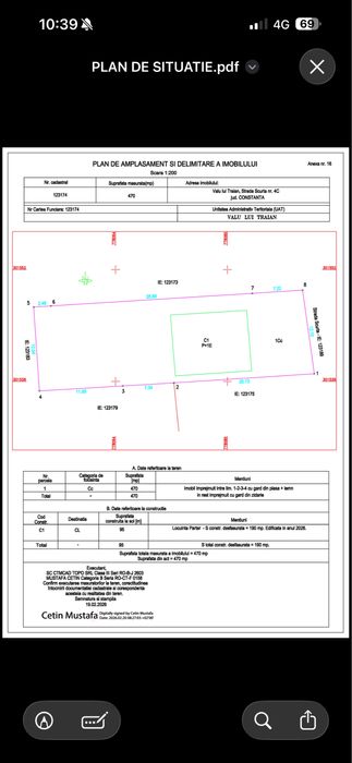Casa vila P+1 constanta cu predare la cheie partial mobilata   valul lui traian suprafata construita 200 mp teren suprafata 470 mp