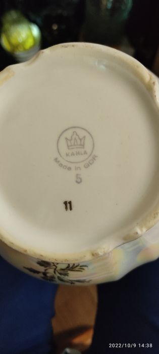 Немецкий чайный фарфоровый набор, Мадонна недокомплект, багемия