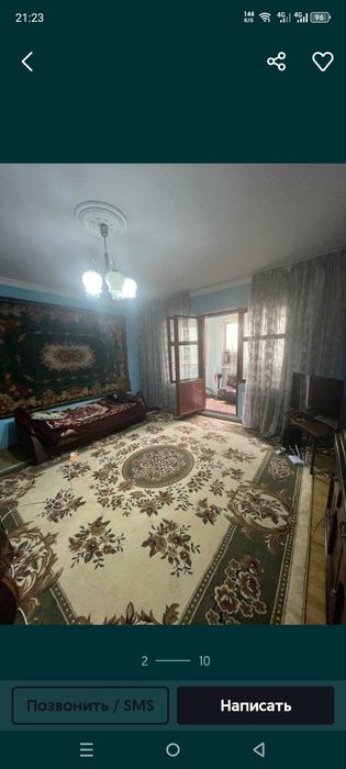 Паркентский базар Квартира 2 комнатная, удобная планировка на втором э