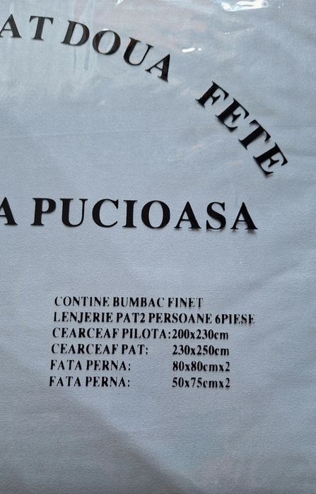 Lenjerie XXL bumbac pucioasa