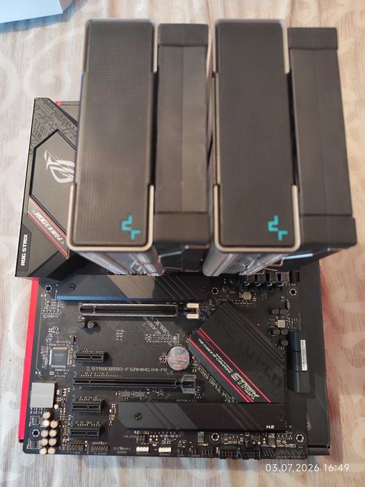Комплект Ryzen 7 5800X, RAM 32GB DDR4 3200, Asus Rog Strix B550F Gaming WiFi
