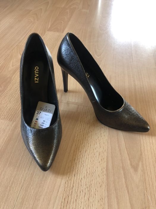 Stiletto piele naturala