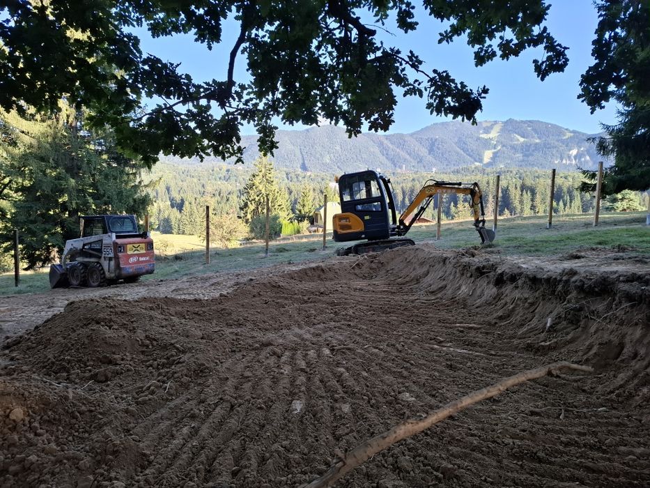 Buldo excavator / utilaje terasamente Brasov - Ghimbav Piatra/nisip..