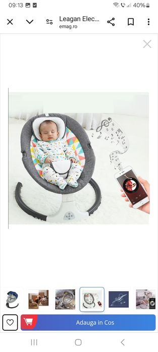 Leagan elecric bebe