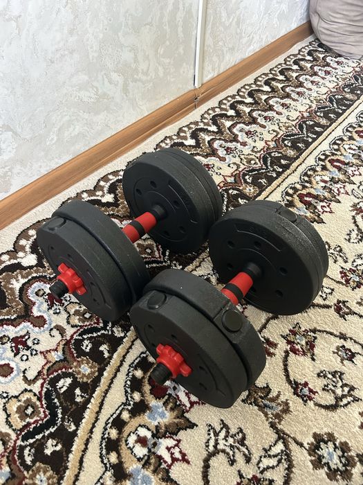 Продам гантели разборные 15 кг