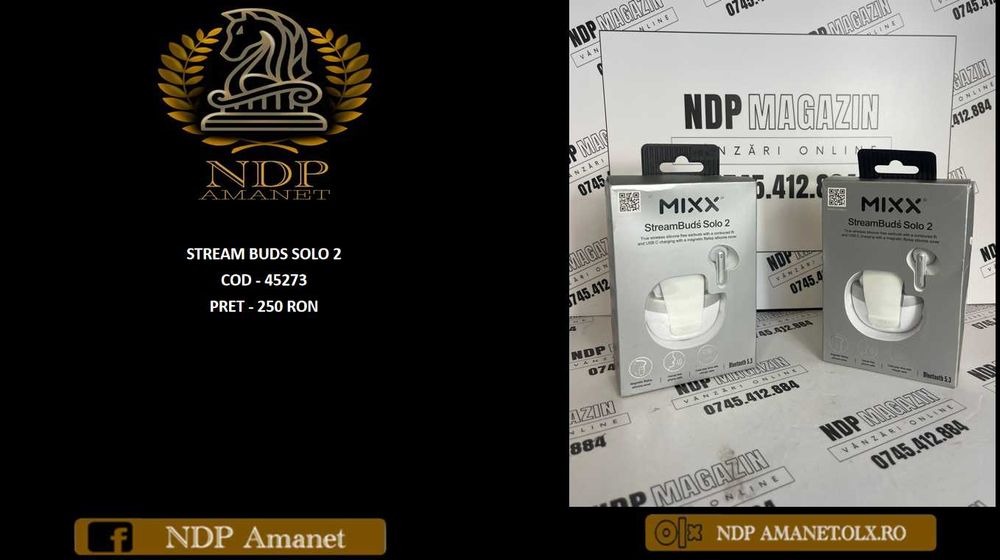 NDP Amanet NON-STOP Bld.Iuliu Maniu 69 STREAM BUDS SOLO 2 (45273)