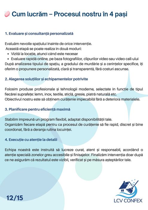 Servicii de Curatenie – Case, Apartamente, Birouri, După Constructor