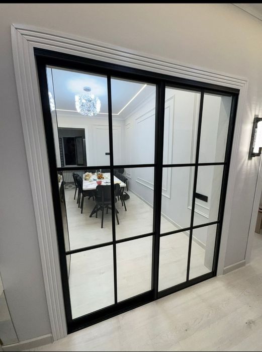 Перегородка (лофт) раздвижные двери