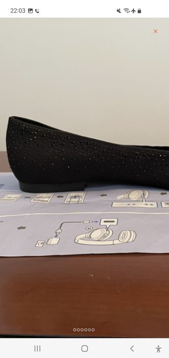 Pantofi de dama,  tip balerini,  marca Zara,  numar mare,  noi!