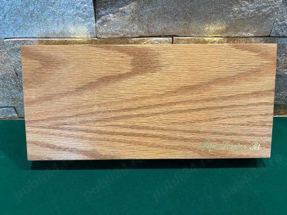 Set pentru curatat pipe de fumat, Jorgl, de colectie, in cutie de lemn