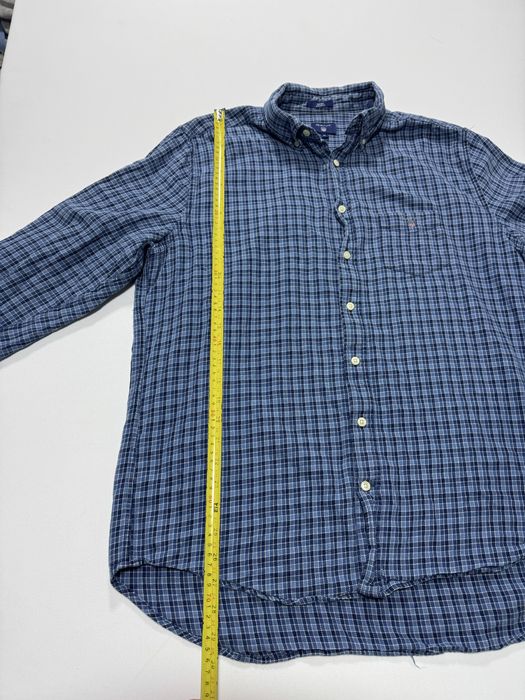 camasa in carouri gant premium quality blue