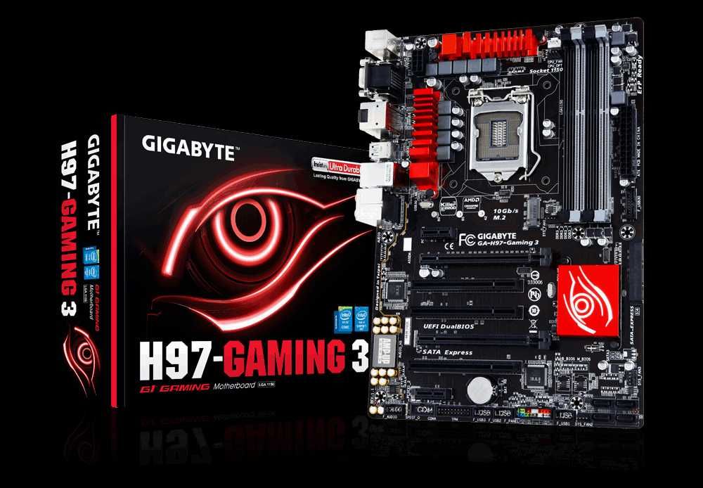 GIGABYTE GA-H97 GAMING 3 DDR3 1150 soket holati ideal + Garantiya