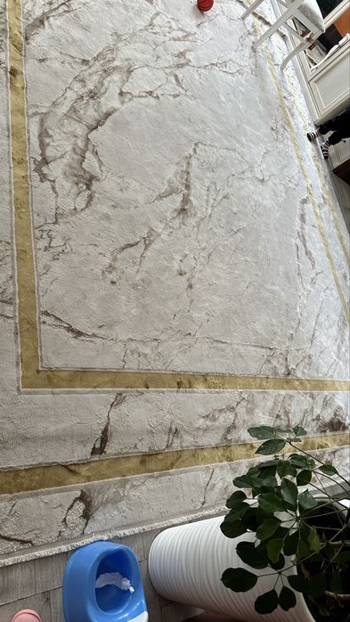 ковер, кілем, золотистый