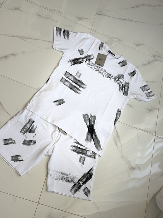 • Compleu bărbătesc alb stylish casual