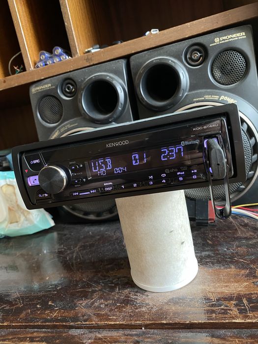 KENWOOD KDC-BT44U - ВИСОК КЛАС - USB Bluetooth CD mp3 плеър за кола сд авто радио