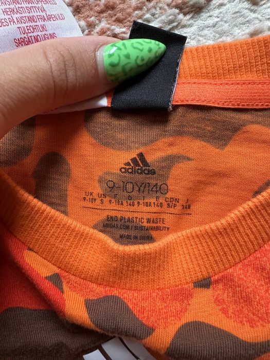 Памучна детска блузка ADIDAS