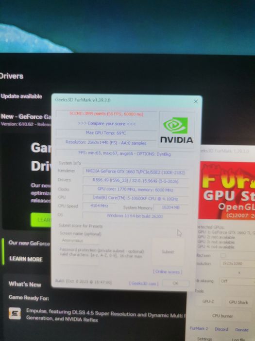 PC myria gaming i5 10600k gtx 1660ti