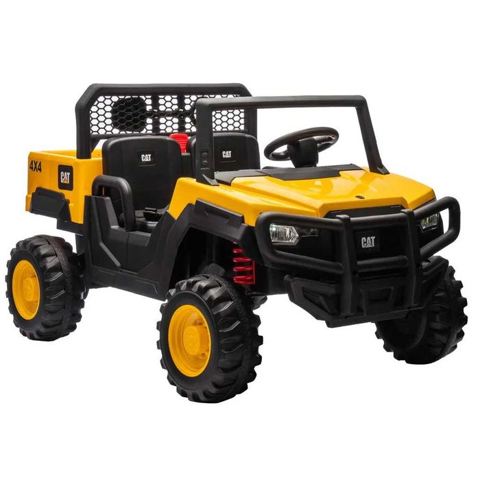 UTV electric pentru 2 copii, Caterpilar CAT 2x45W 12V 10Ah Yellow